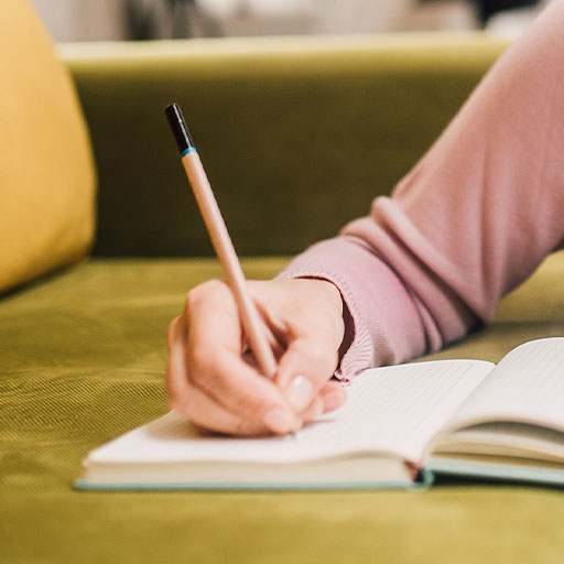 schrijvende hand