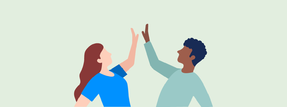 illustratie high five