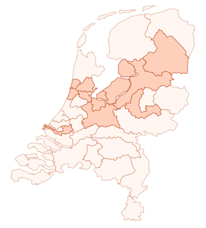 Onze 11 kernregio's zijn: Amsterdam, Apeldoorn-Zutphen, Drenthe, Flevoland, Friesland, Kennemerland, Rotterdam, 't Gooi, Utrecht, Zaanstreek-Waterland en Zwolle.