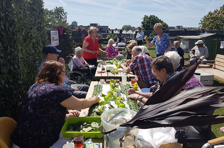 Groenprojecten van het wijkzorgcentrum in Pennemes